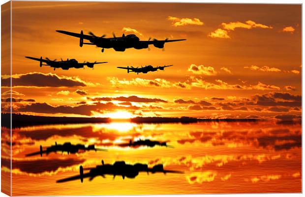 The Training sortie Canvas Print by Oxon Images