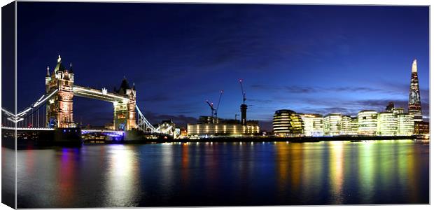 The Shard and Tower Bridge Canvas Print by Oxon Images