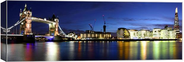 Wide London Panorama Canvas Print by Oxon Images