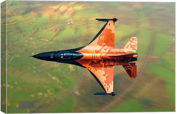 Dutch F16 RNLAF Canvas Print by Oxon Images