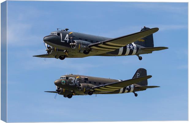 Dakota display at Duxford Canvas Print by Oxon Images