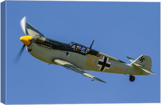 Messerschmit Bf109 Hispano Buchon Canvas Print by Oxon Images