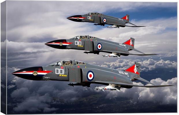 Navy Phantom formation Canvas Print by Oxon Images
