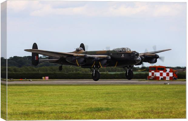 Lancasters return to base Canvas Print by Oxon Images