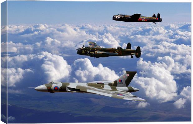  Avro Sisters 2 Canvas Print by Oxon Images