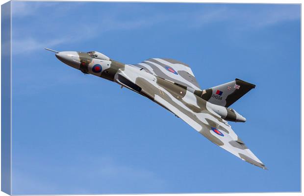  XH 558 at Duxford 2012 Canvas Print by Oxon Images