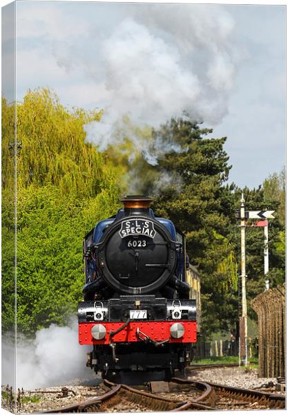  Steam Train King Edward II Canvas Print by Oxon Images