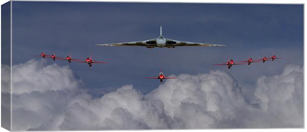 Vulcan and Red Arrows montage Canvas Print by Oxon Images