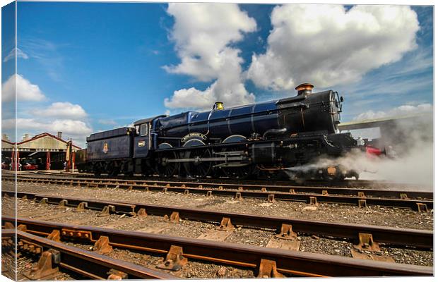  King Edward II Steam Train Canvas Print by Oxon Images