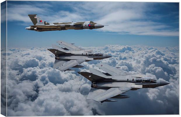  Vulcan Bomber Tornado GR4 Canvas Print by Oxon Images