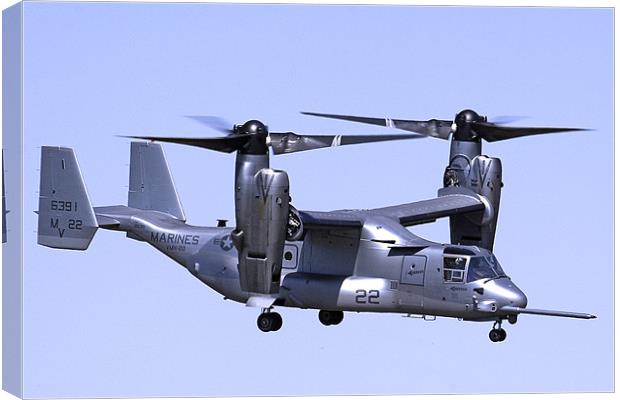 Bell Boeing Osprey Canvas Print by Oxon Images