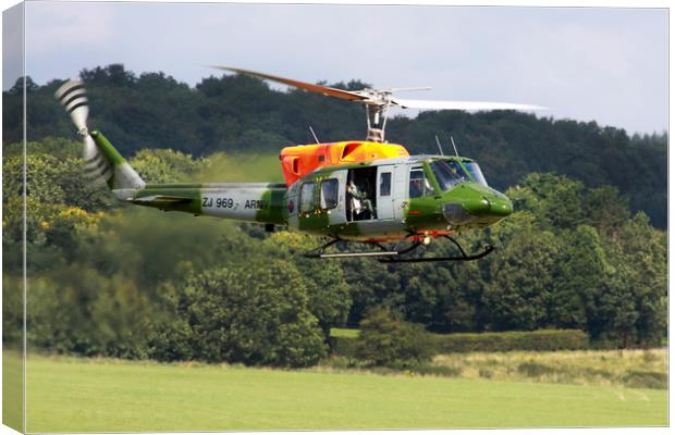 Army Bell 212 Helicopter Canvas Print by Oxon Images