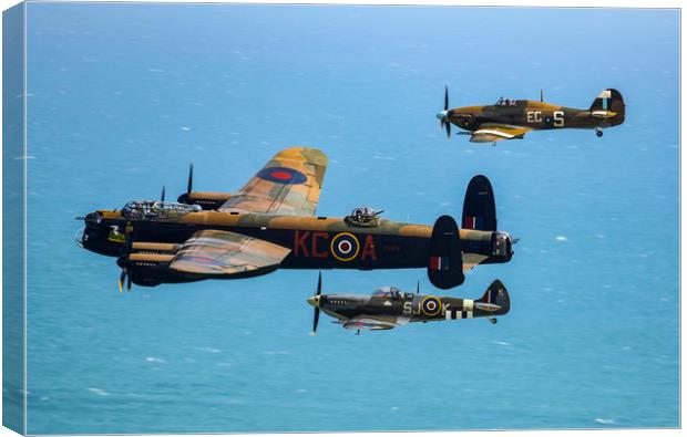 BBMF Eastbourne Beachy Head flypast Canvas Print by Oxon Images