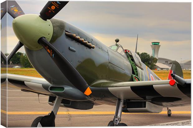 Spitfire HDR Canvas Print by Oxon Images