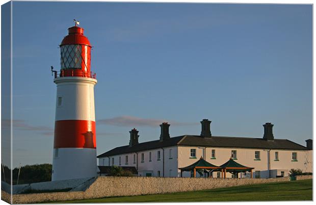 Souter Lighthouse in Sunderland Canvas Print by Oxon Images