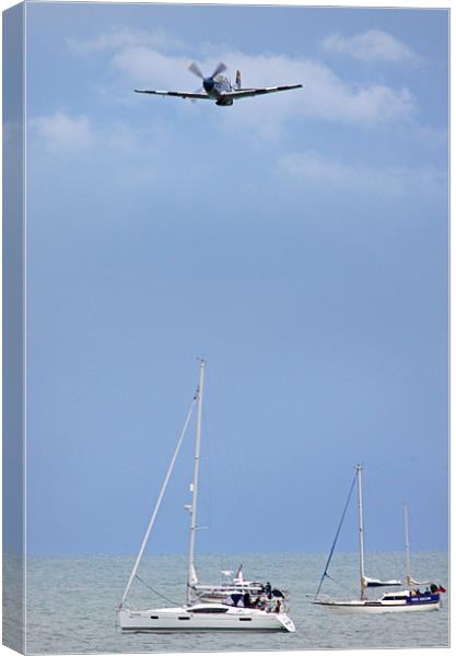 Mustang and Yachts Canvas Print by Oxon Images