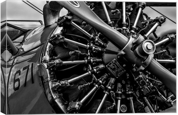 Lycoming Radial Engine Canvas Print by Oxon Images