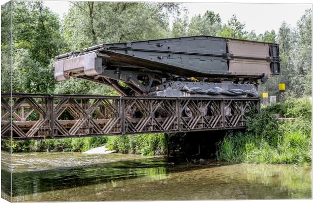 Sappers Titan carrying No10 Bridge Canvas Print by Oxon Images