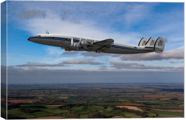 Lockheed Super Constellation Canvas Print by Oxon Images