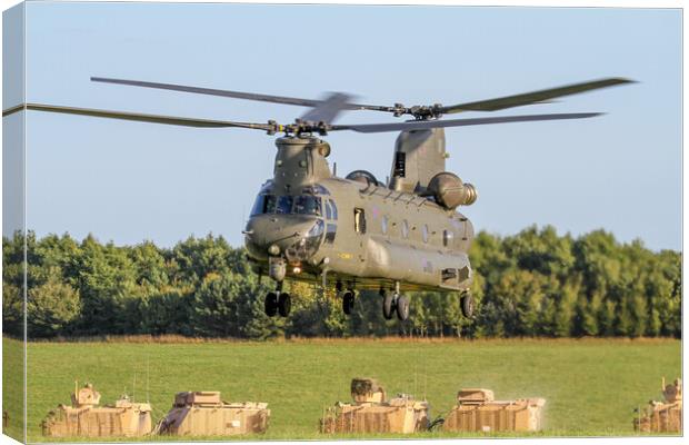 RAF Chinook SPTA Canvas Print by Oxon Images