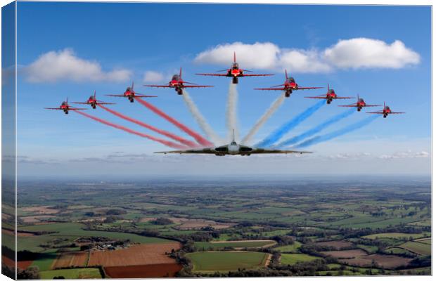 Reds and Vulcan Running In Canvas Print by Oxon Images