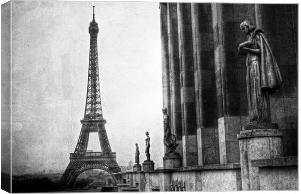 Black and White Paris Canvas Print by Toon Photography