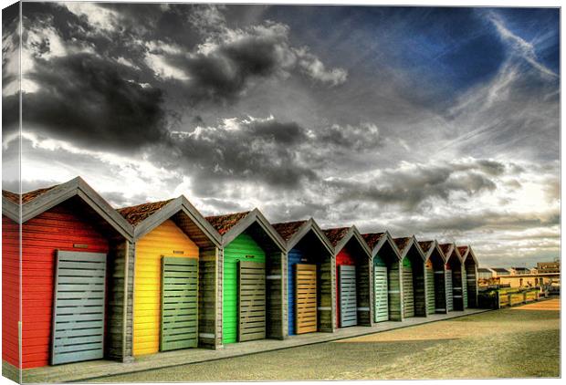 Beach Huts in Colour Canvas Print by Toon Photography