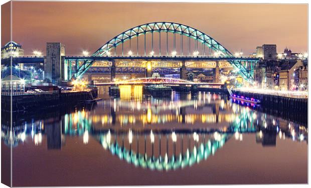 Newcastle City Lights Canvas Print by Toon Photography