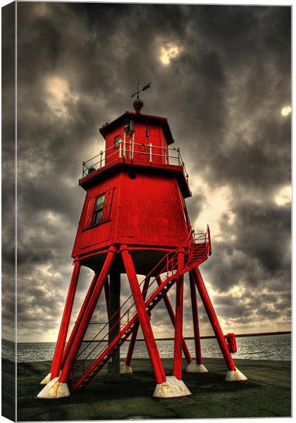 Groyne Lighthouse Canvas Print by Toon Photography