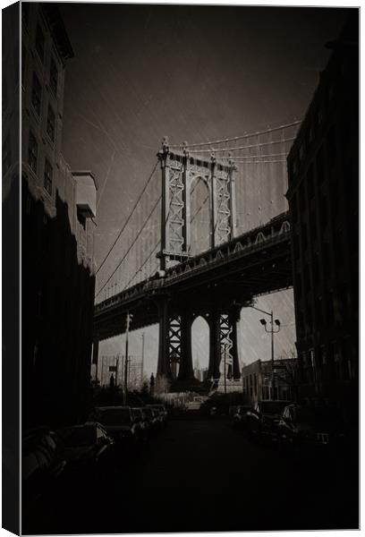 Manhattan Bridge, Iconic. Canvas Print by Toon Photography