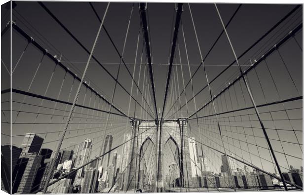 Brooklyn Cables Canvas Print by Toon Photography