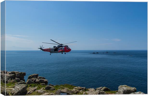 Lands End Rescue Canvas Print by David Wilkins