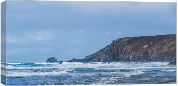  Porthtowan Canvas Print by David Wilkins