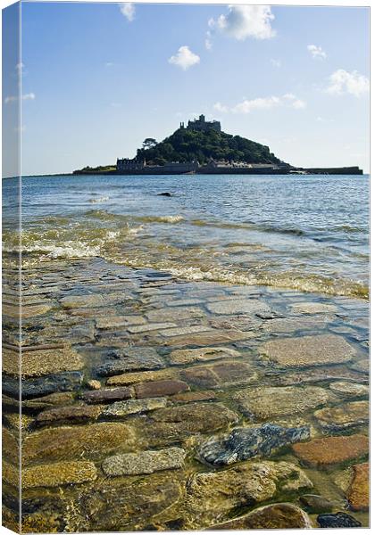 St Michaels Mount II Canvas Print by David Wilkins