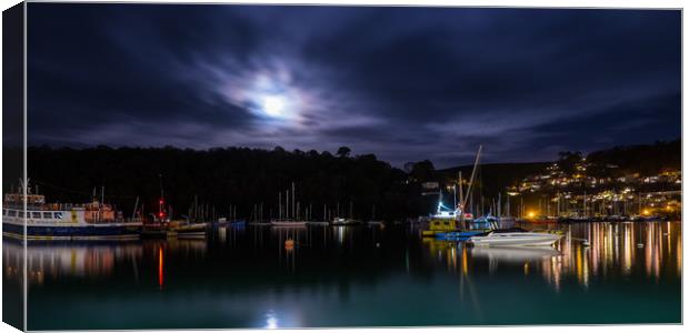 Dartmouth by Night Canvas Print by David Wilkins