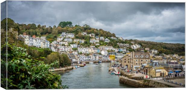 Looe Harbour Cornwall Canvas Print by David Wilkins