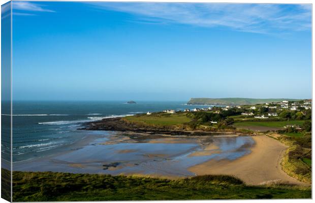 Daymer Bay Cornwall Canvas Print by David Wilkins