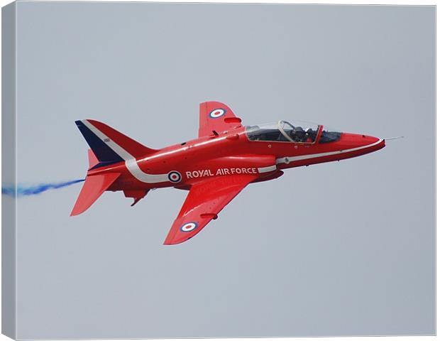 Red Arrow close up Canvas Print by Dave Lloyd