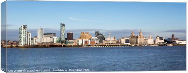 Liverpool Seafront Canvas Print by David Hare