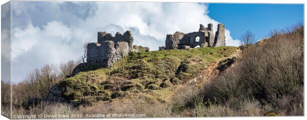 Pennard Castle Canvas Print by David Hare