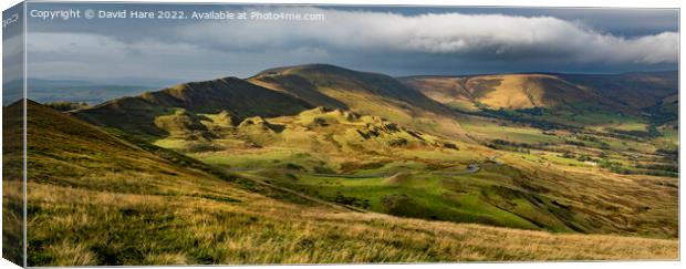 Peak District Panorama Canvas Print by David Hare