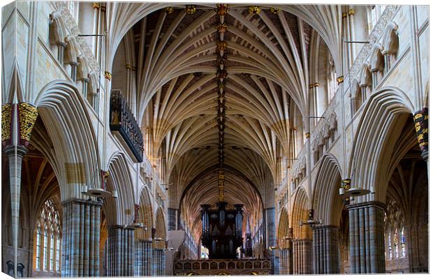 Exeter Cathedral Canvas Print by David Hare
