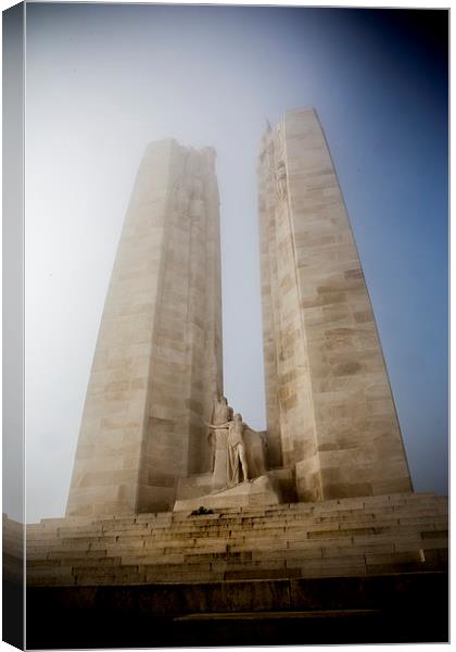  Towers in the mist Canvas Print by David Hare