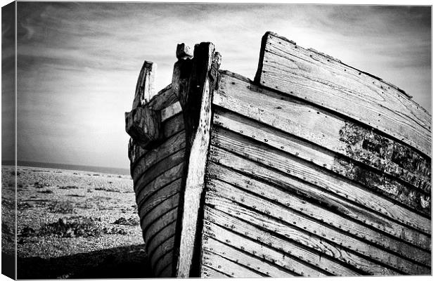 An old wreck  Canvas Print by David Hare