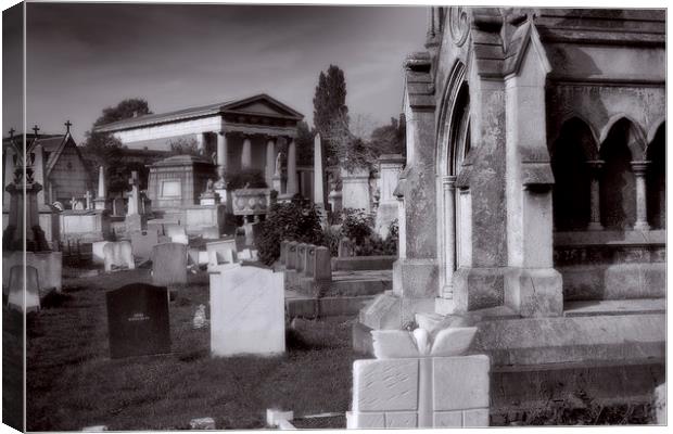  Kensal Green Cemetery 2 Canvas Print by David Hare