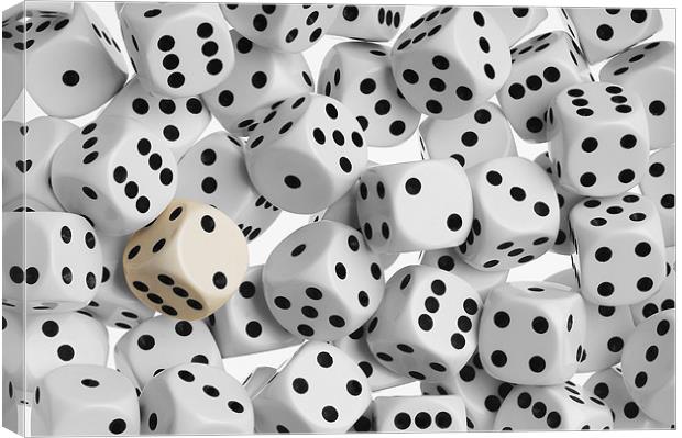 Dice Canvas Print by David Hare