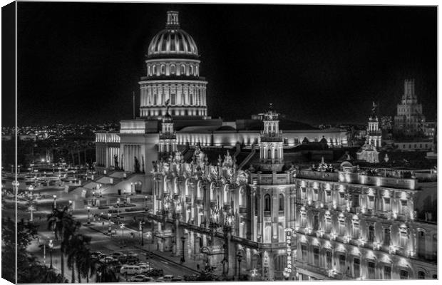 The Capitol, Havana Canvas Print by David Hare