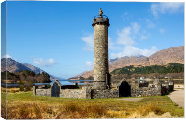 Glenfinnan Monument Canvas Print by David Hare