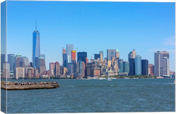 Manhattan Skyline Canvas Print by David Hare