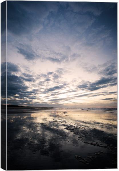 Reflections at Holkham Canvas Print by Sarah Partridge